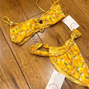 Dippin' Daisy's Yellow Citrus Bikini Set 🍋🍊🍑